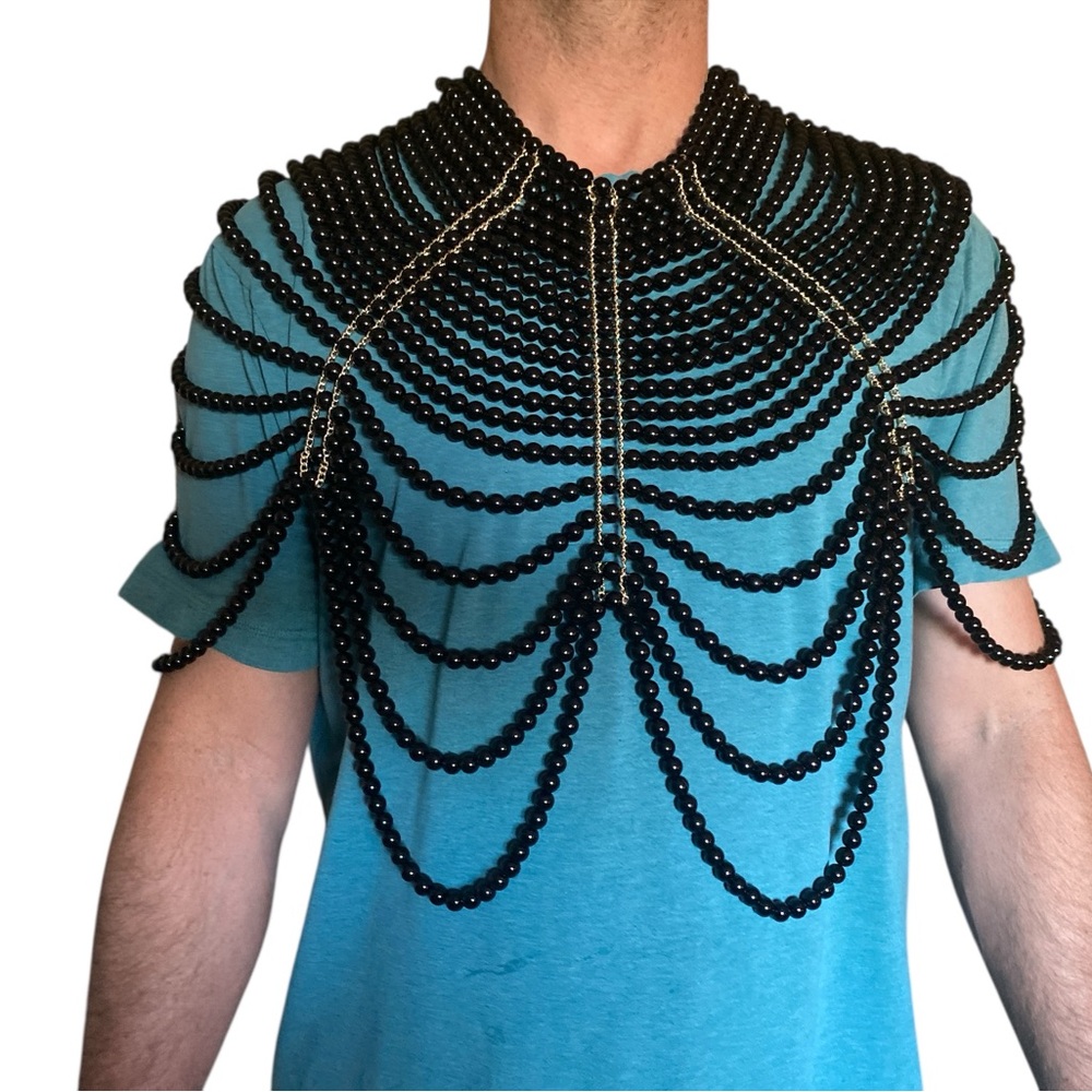 New- Pearl Bustier- Body Jewelry- Shawl - Last One! - Picture 8 of 8